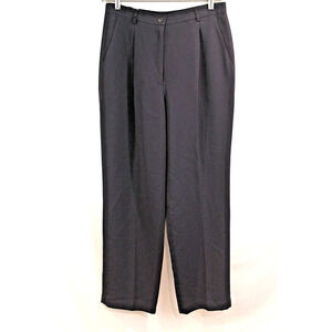 Casual Corner Collectibles Dress Pants Womens size 10 Navy Blue Lined High Rise